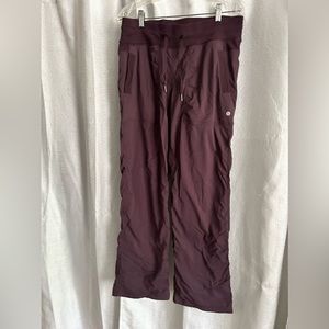 lululemon maroon dance pant